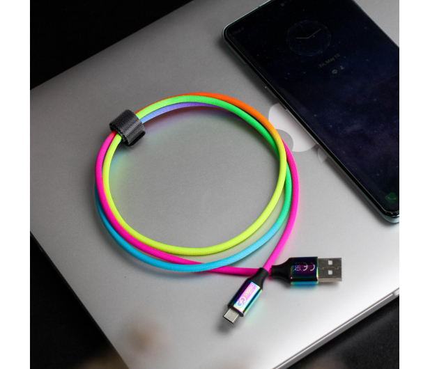 VIGGO DESIGN Kabel USB-microUSB VIGGO 1m Tęczowy ^ - 1458564 - zdjęcie 4